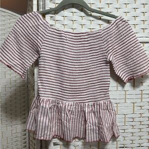 Striped Off-Shoulder Top